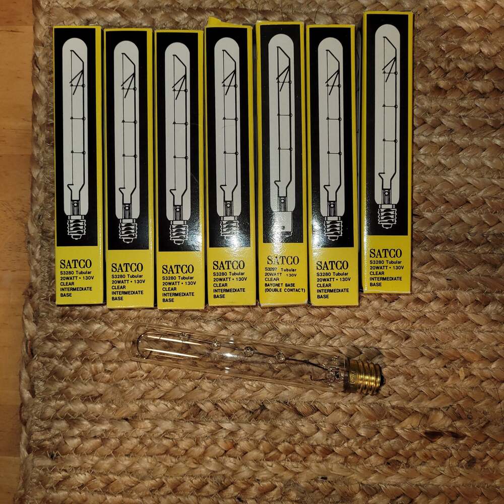 Satco 40W T6.5 Intermediate Base Frosted Tubular Light Bulb